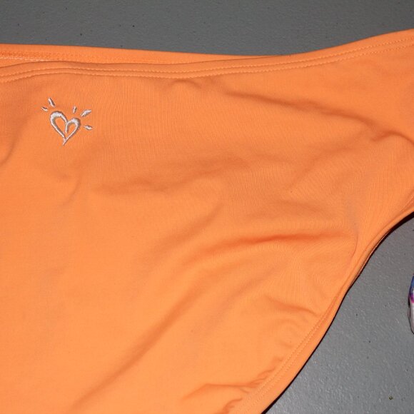 Tropical Orange 2 Pcs Justice Tankini Swimsuit Size 16 - Picture 9 of 10